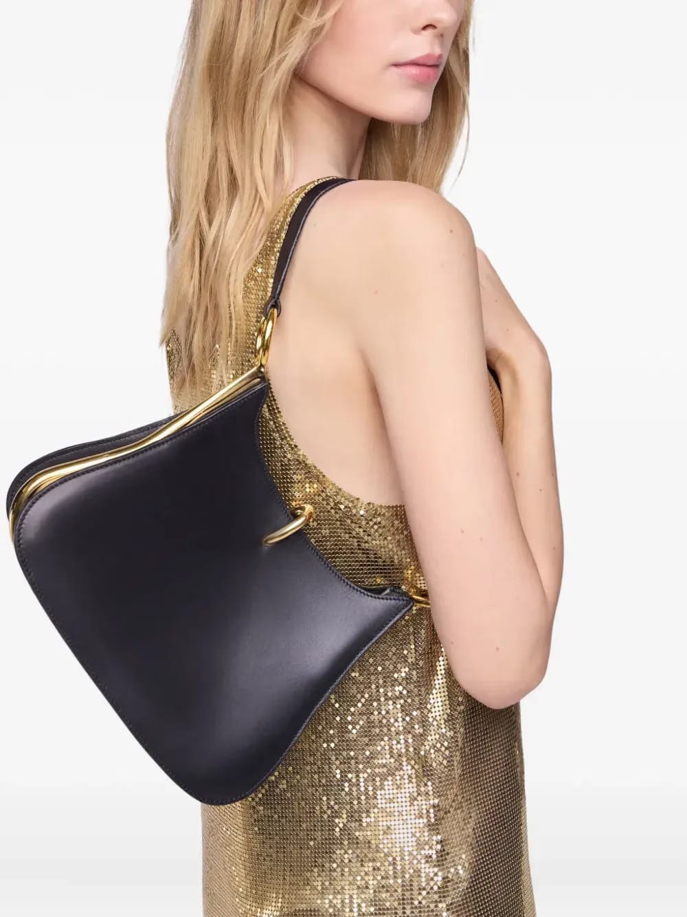 medium Ring leather shoulder bag