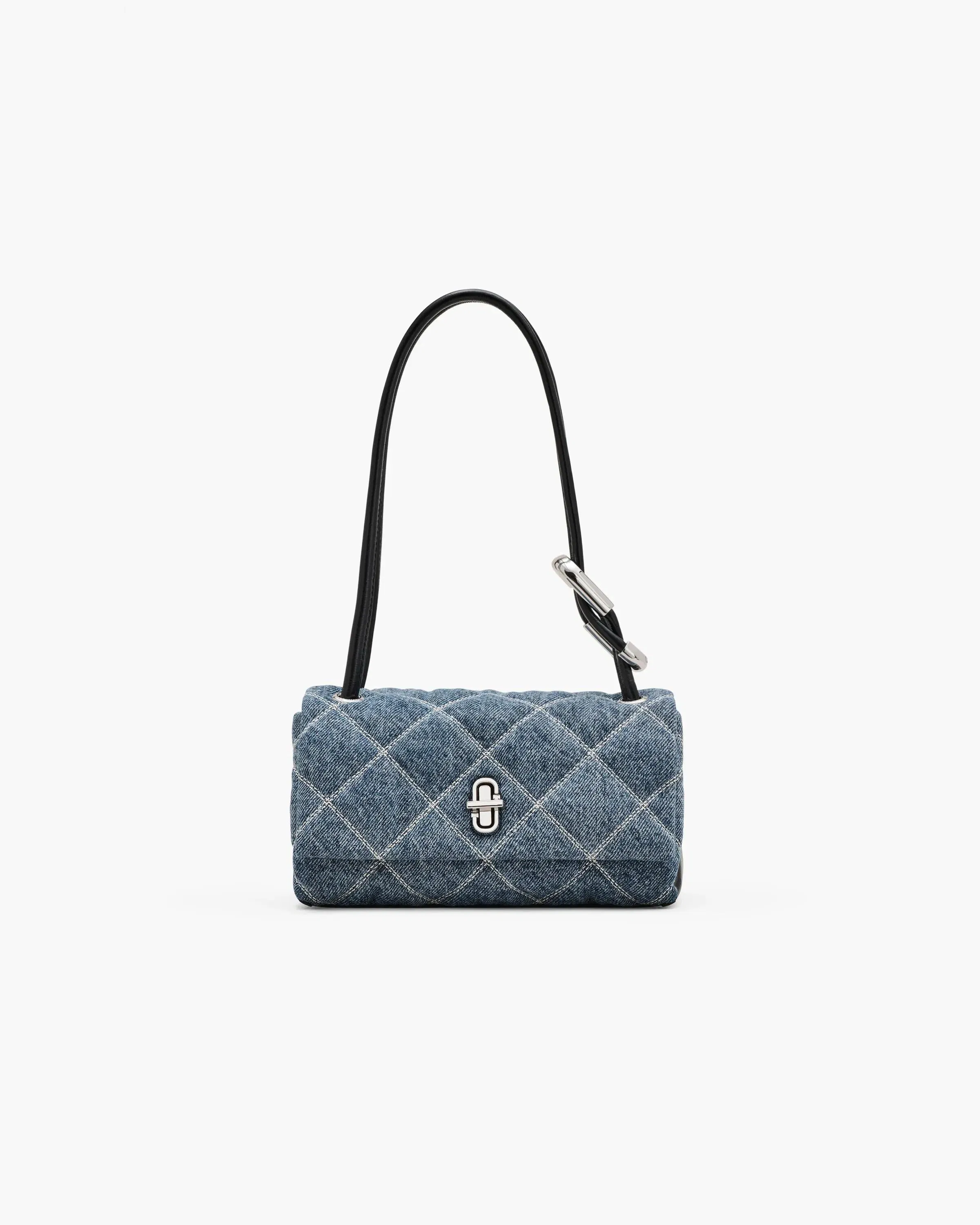 The Quilted Denim Mini Dual Shoulder Bag