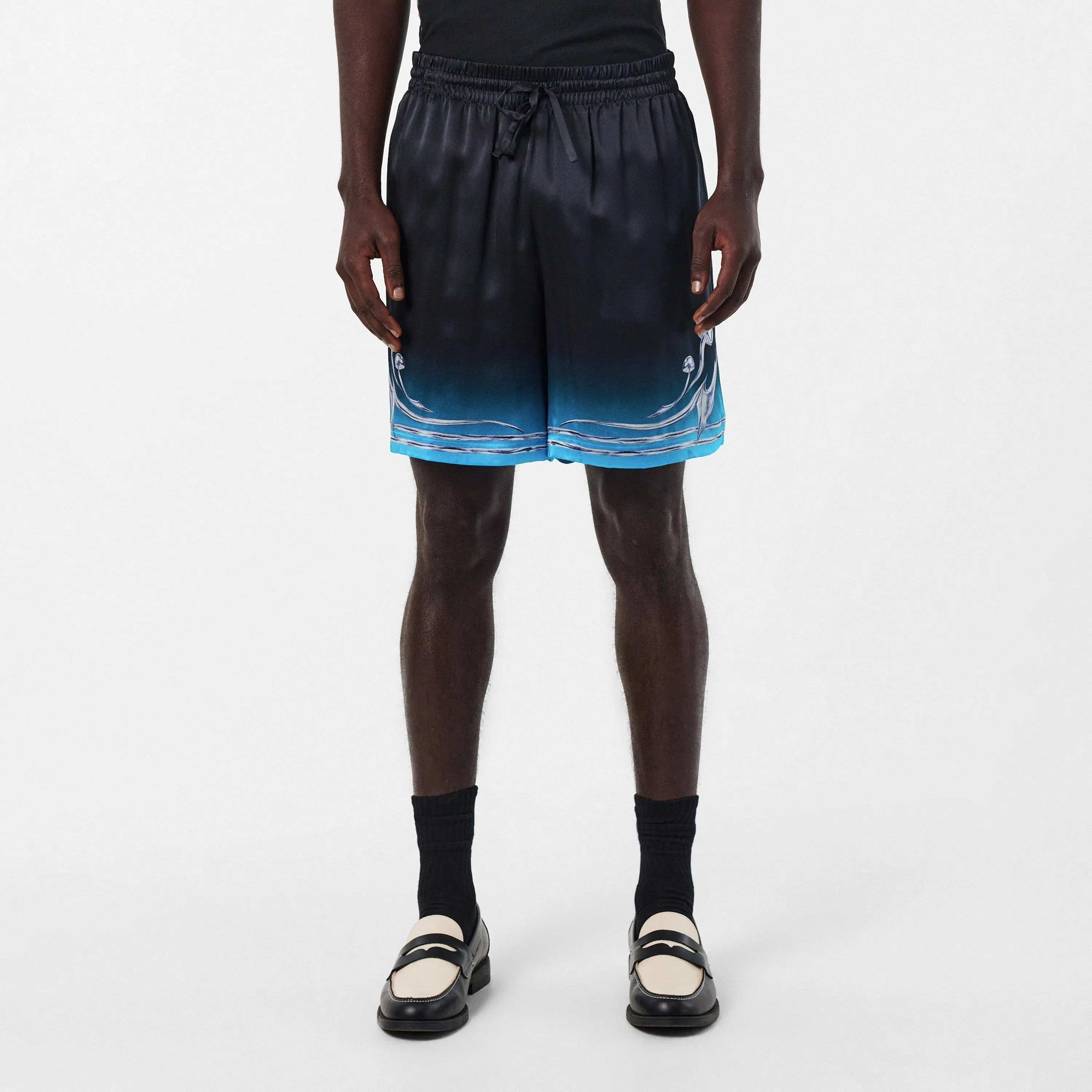 Blades Silk Relaxed Fit Woven Tracksuit Shorts