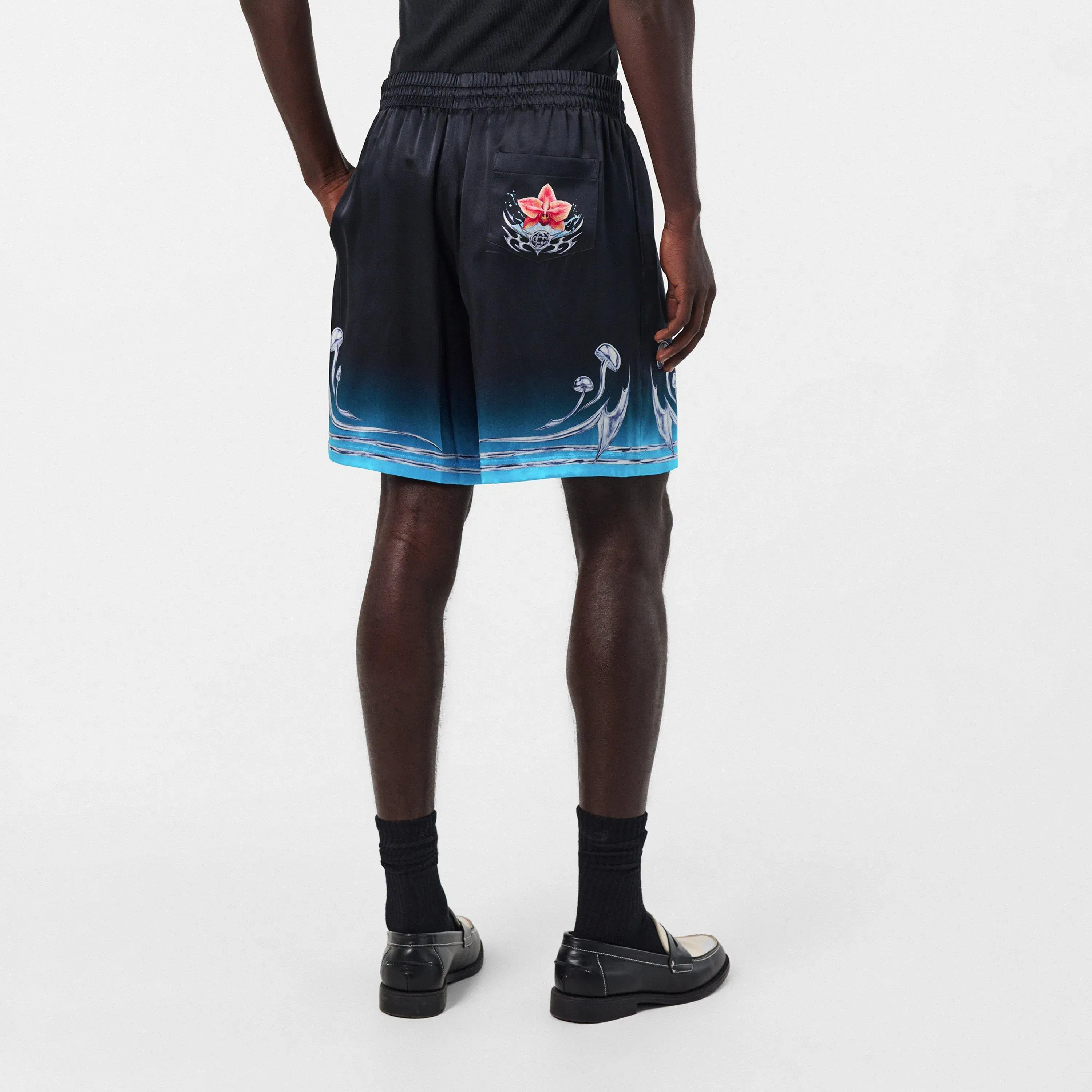 Blades Silk Relaxed Fit Woven Tracksuit Shorts