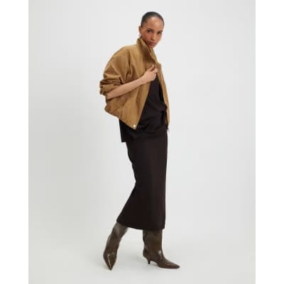 Brown Premium Maxi Skirt