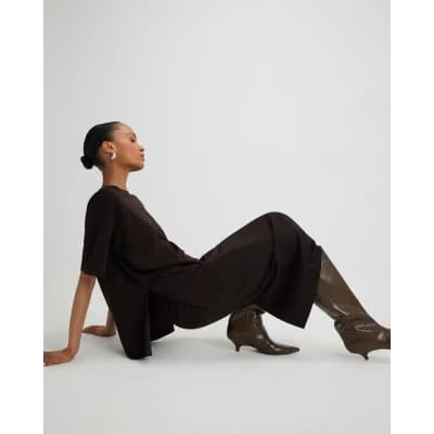 Brown Premium Maxi Skirt
