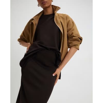 Brown Premium Maxi Skirt