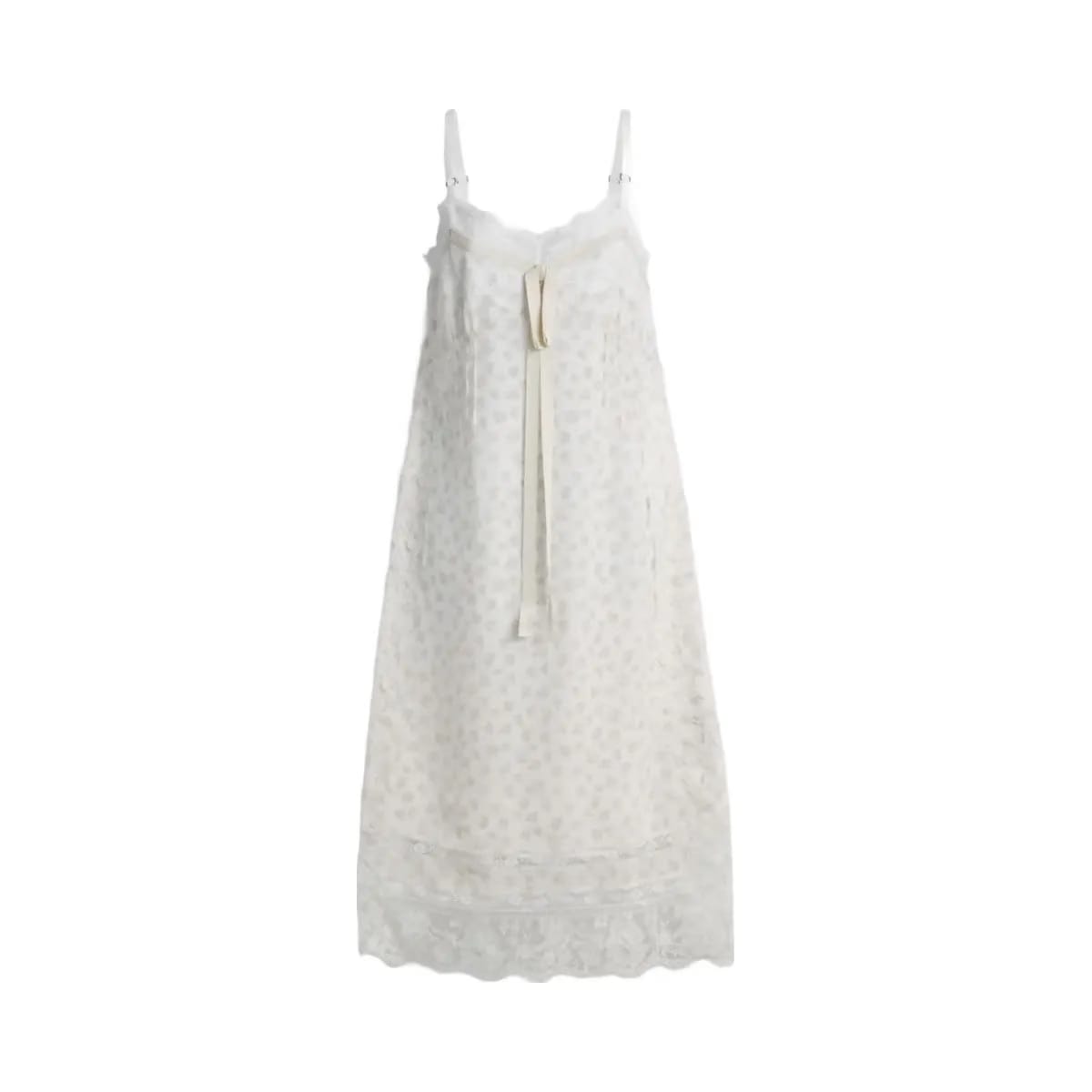 Coach Floral Lace Dress White
