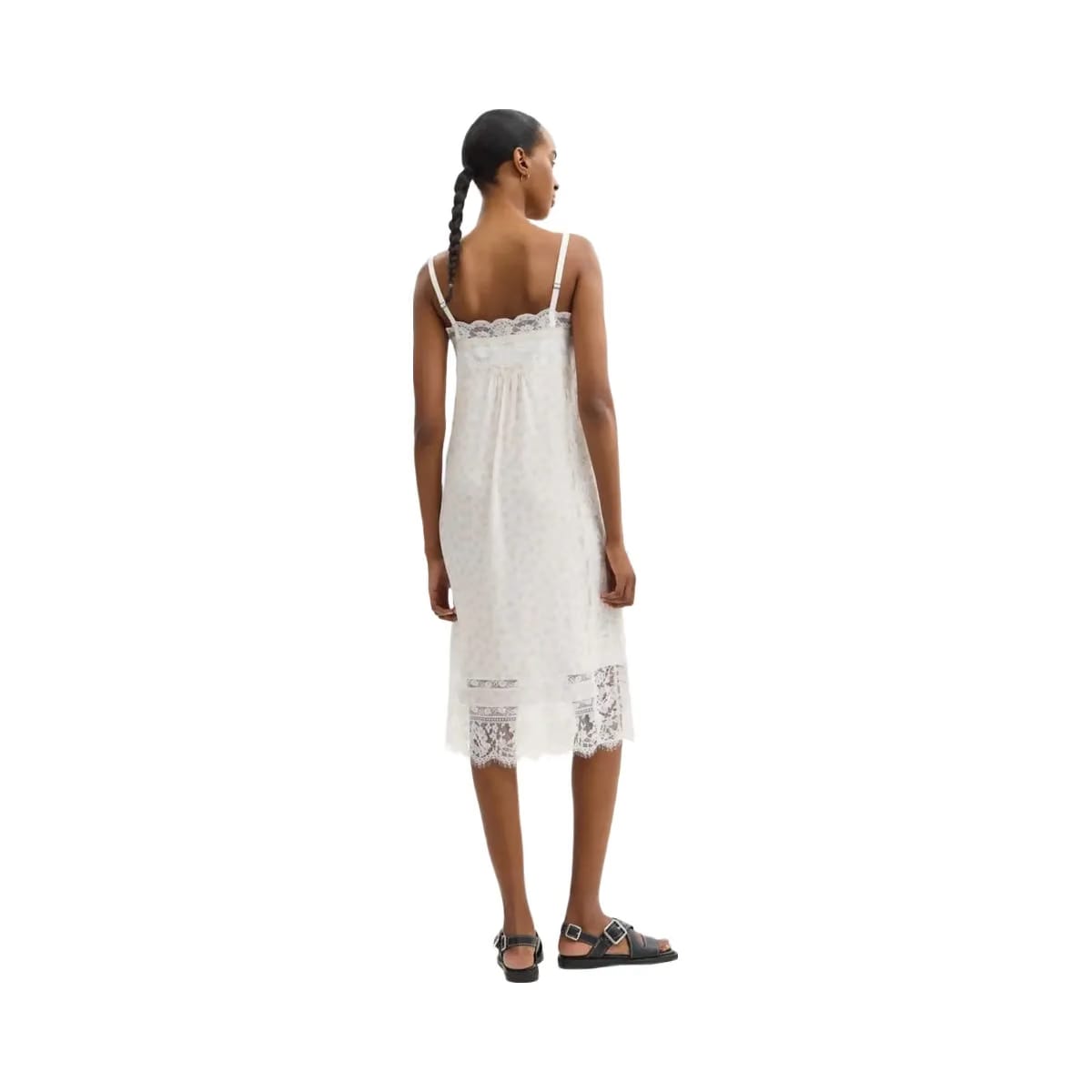 Coach Floral Lace Dress White