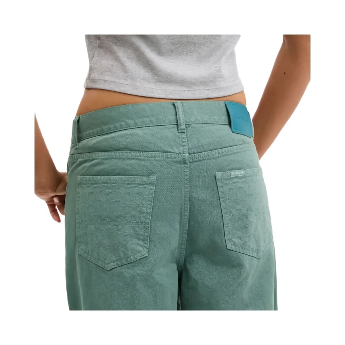 Coach Loose Fit Jeans Green
