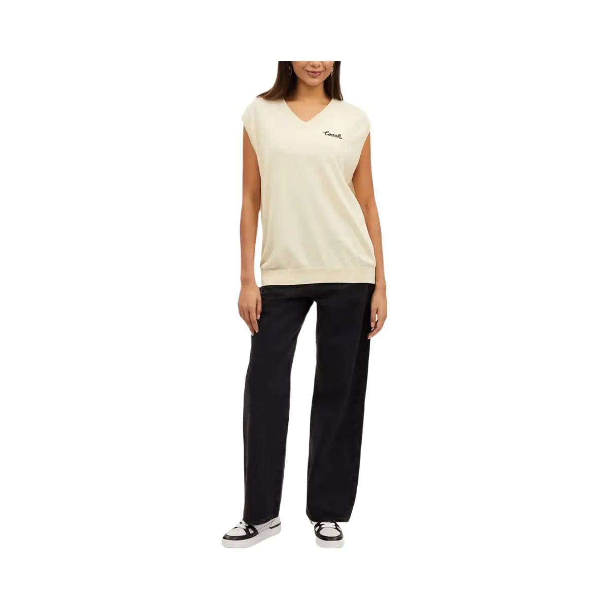Coach Sweater Vest Cream