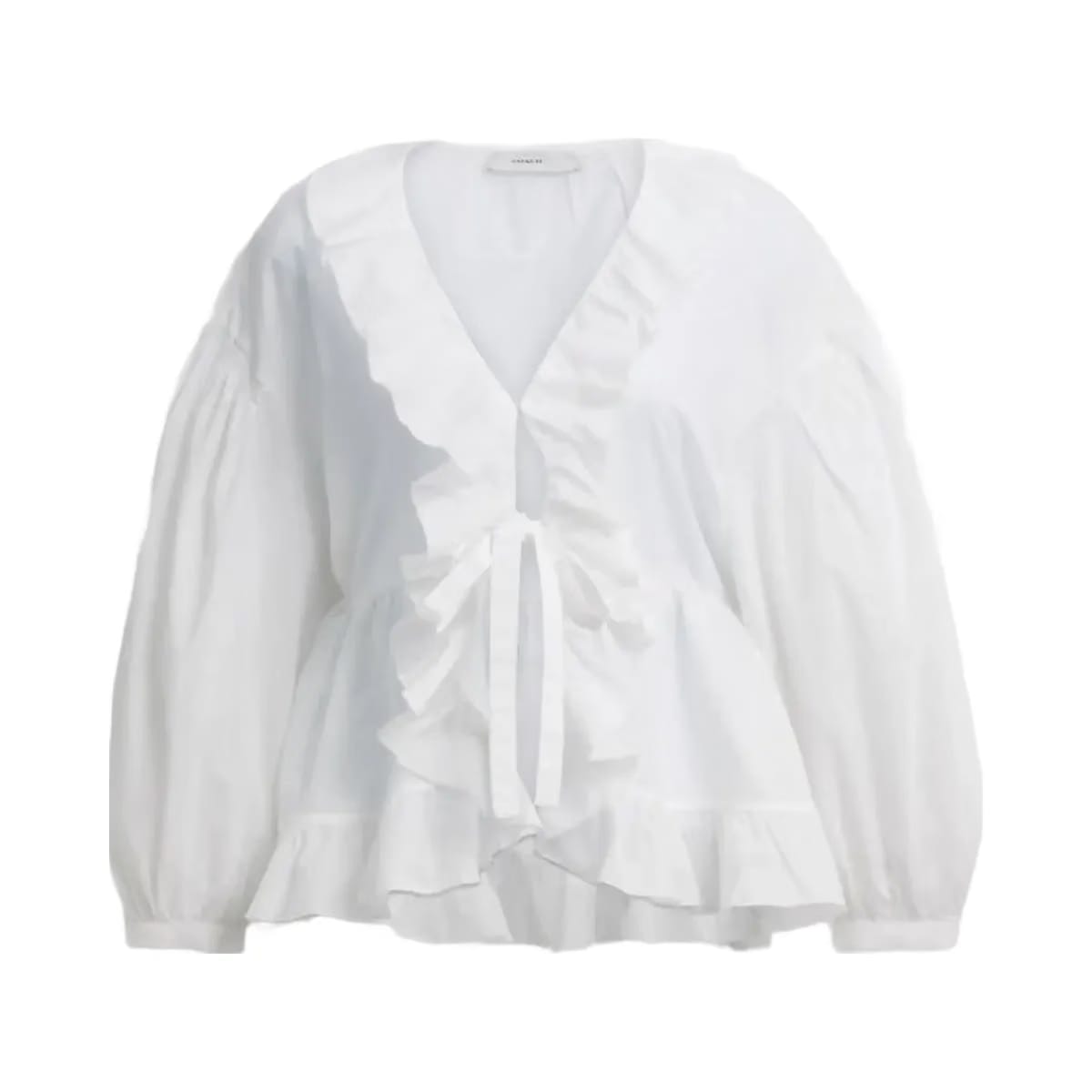 Coach Ruffle Blouse White