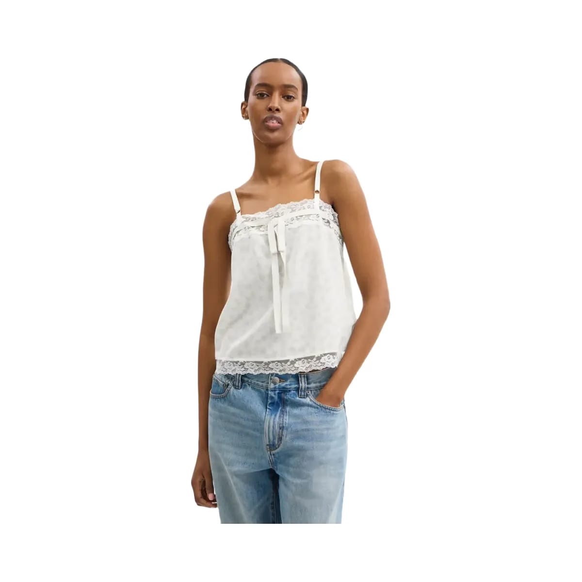 Coach Floral Silk Top White
