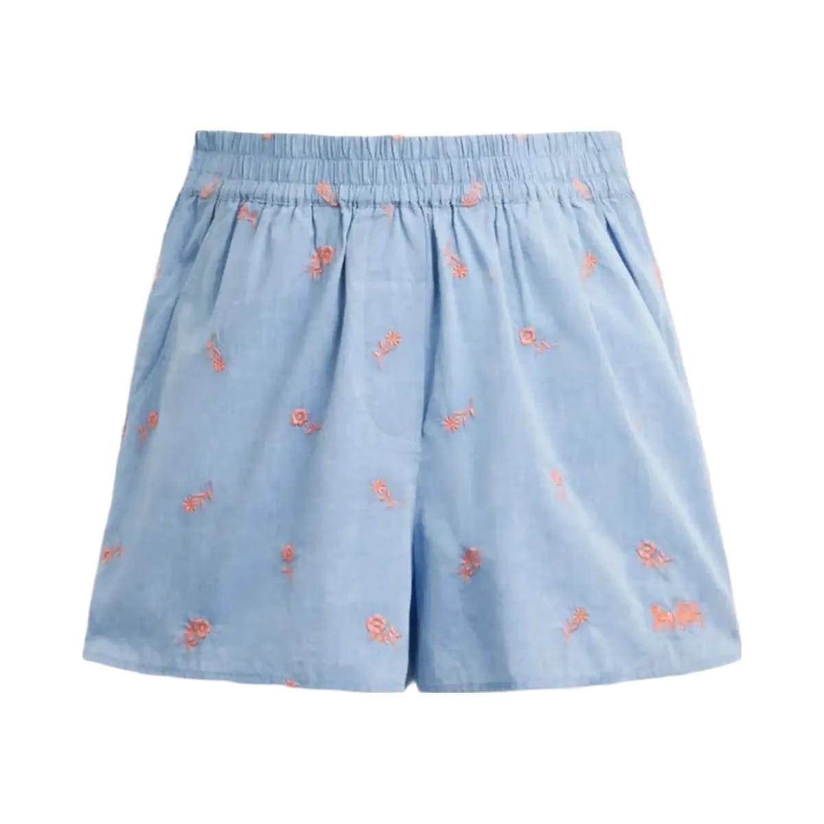 Coach Floral Embroidery Boxer Shorts Blue