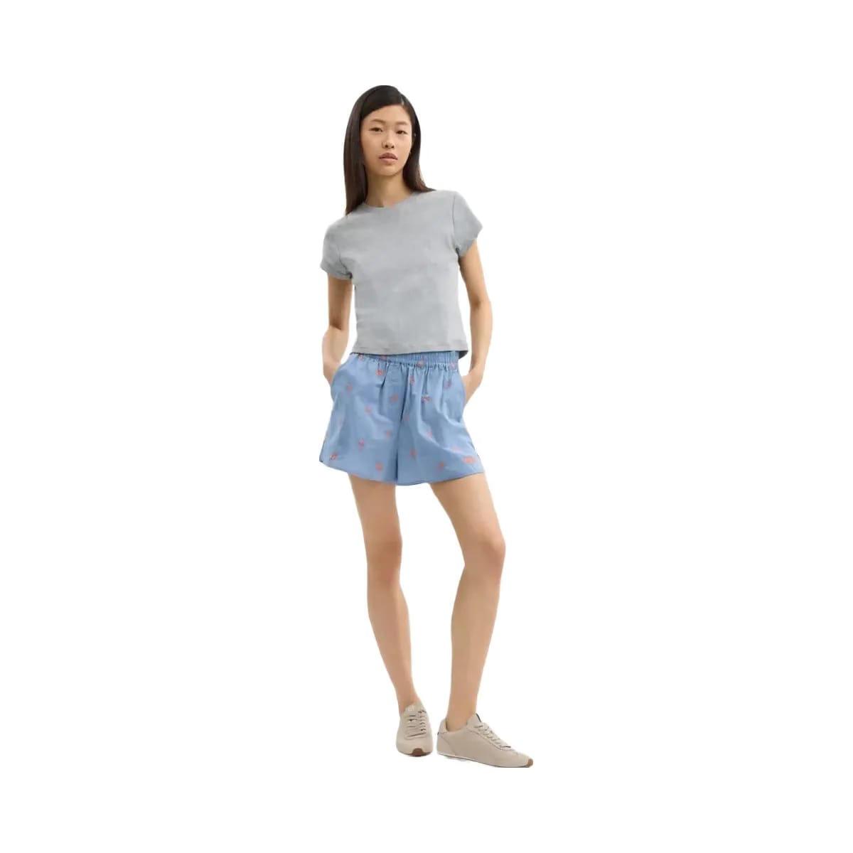 Coach Floral Embroidery Boxer Shorts Blue