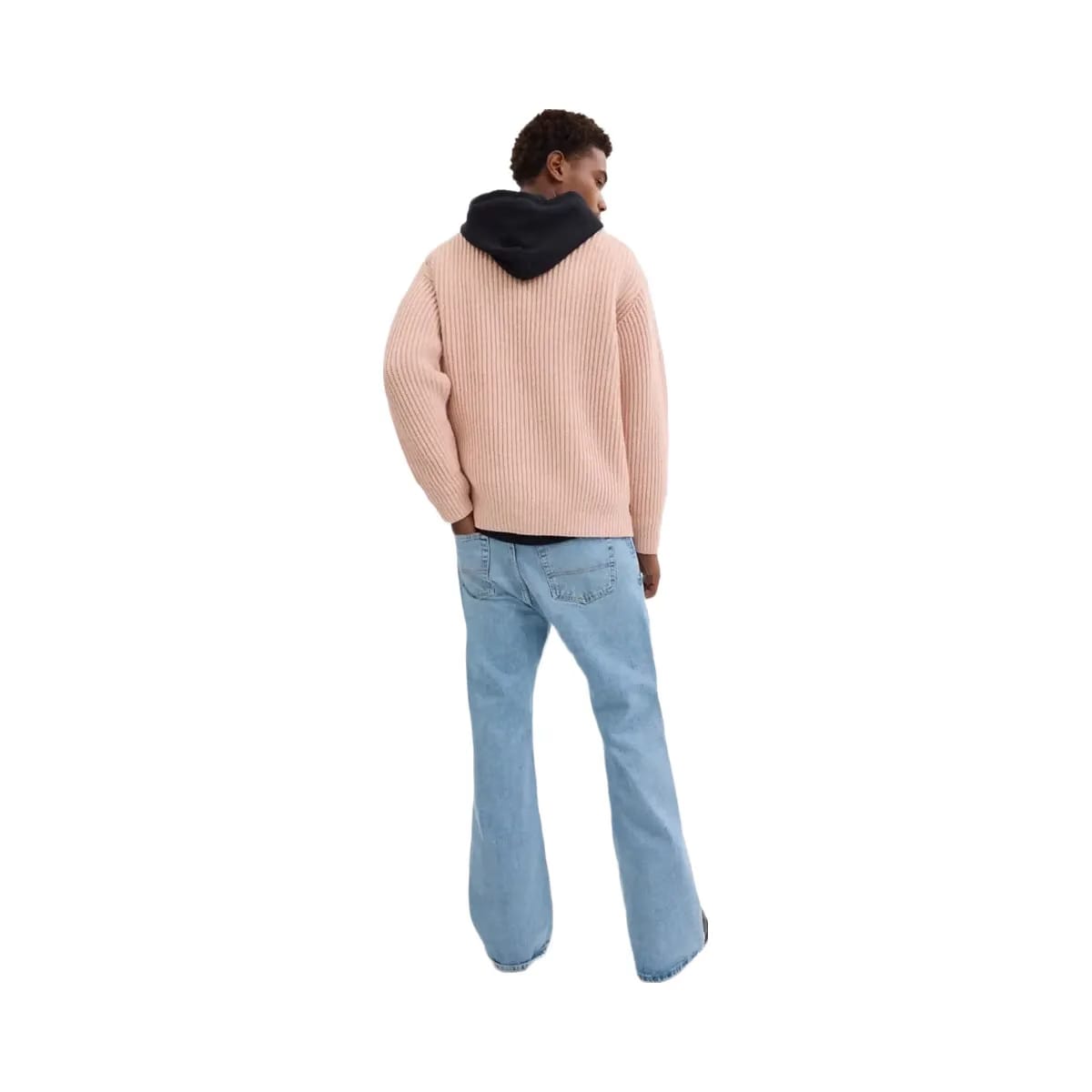 Coach Crewneck Bow Sweater In Recycled Wool Pink