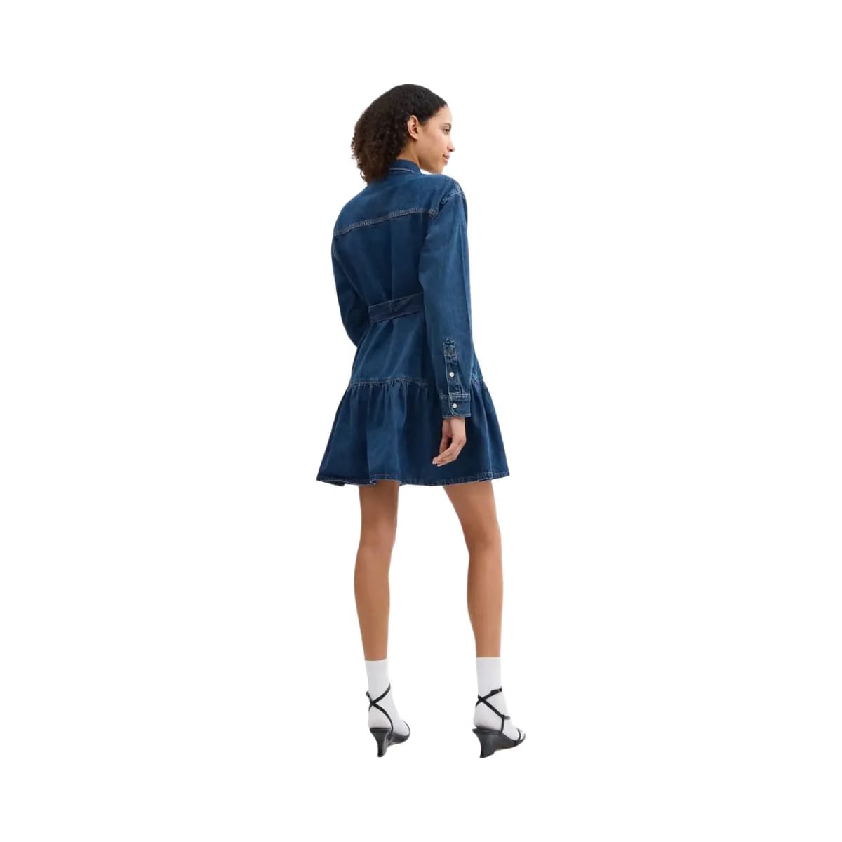 Coach Denim Shirt Dress Dark Blue