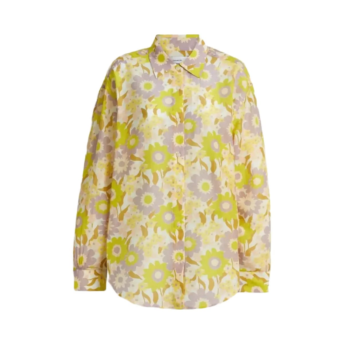 Coach Cotton Voile Shirt Yellow Floral