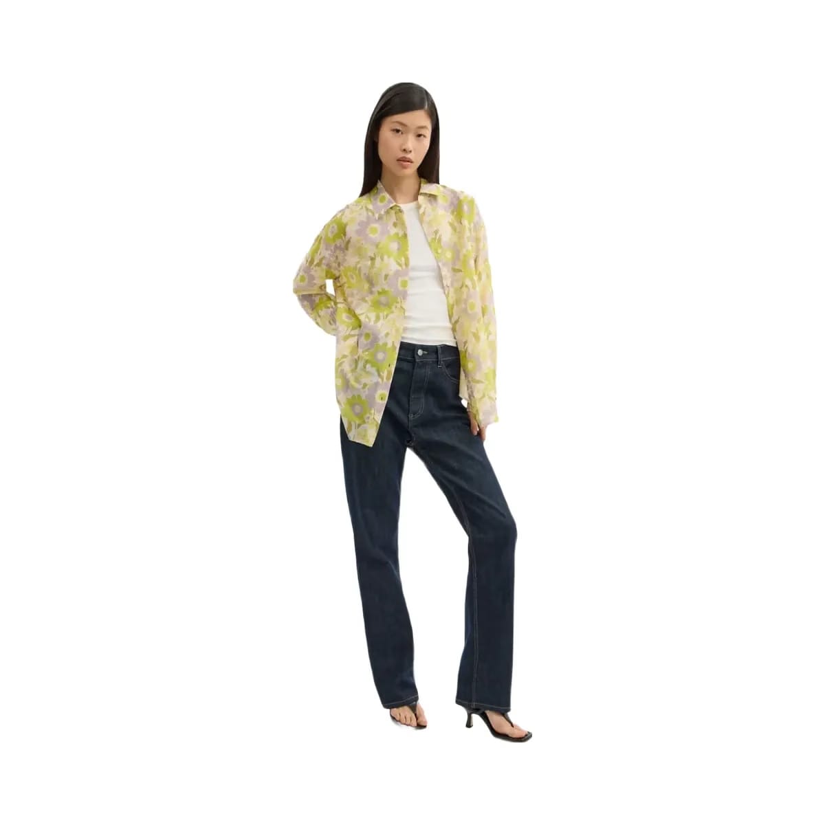 Coach Cotton Voile Shirt Yellow Floral