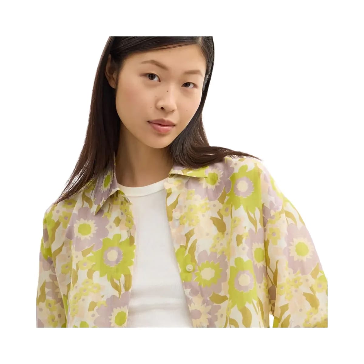 Coach Cotton Voile Shirt Yellow Floral