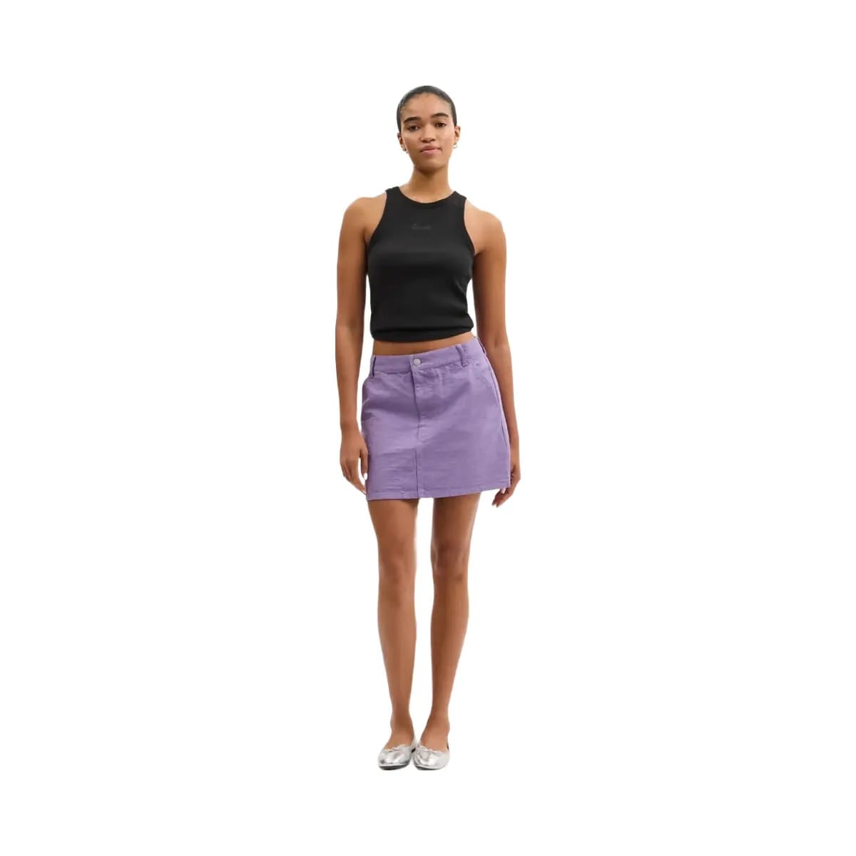 Coach Signature Denim Skirt Purple