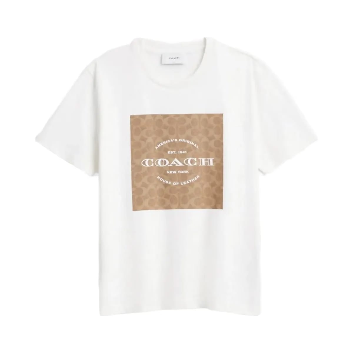 Coach Signature Square T-Shirt White