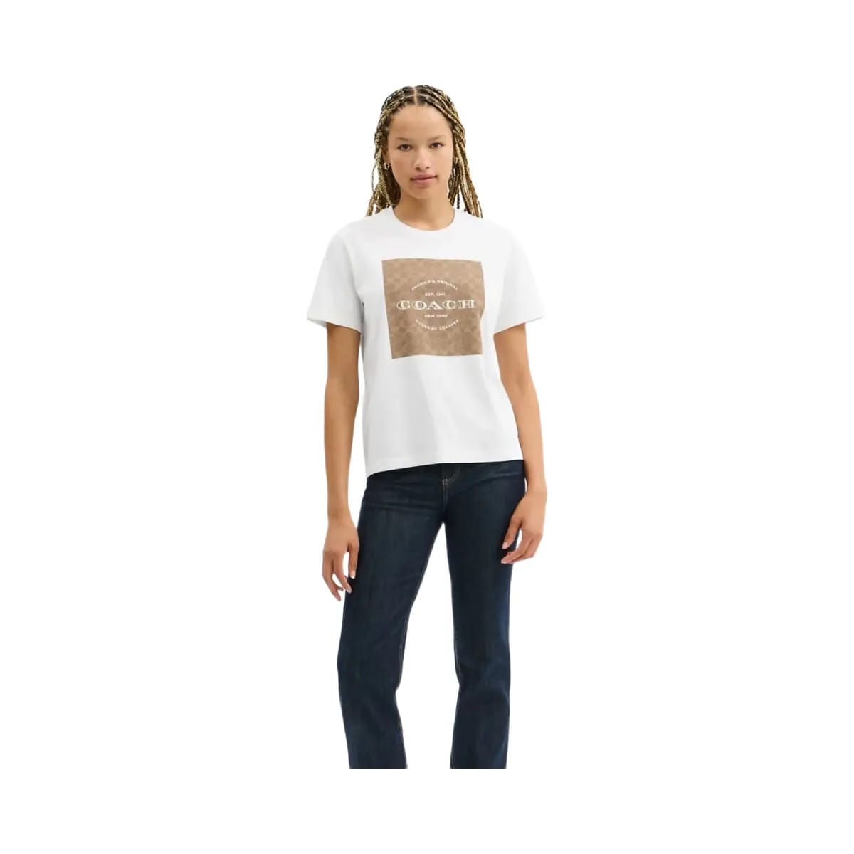 Coach Signature Square T-Shirt White