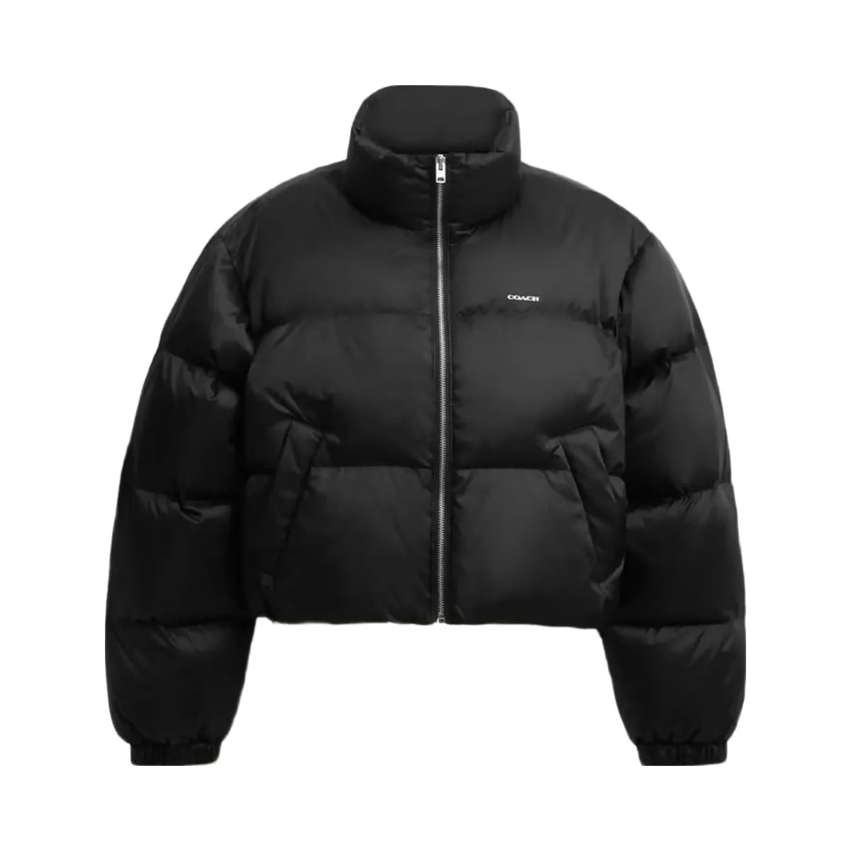 Coach Short Cropped Puffer Jacket Black