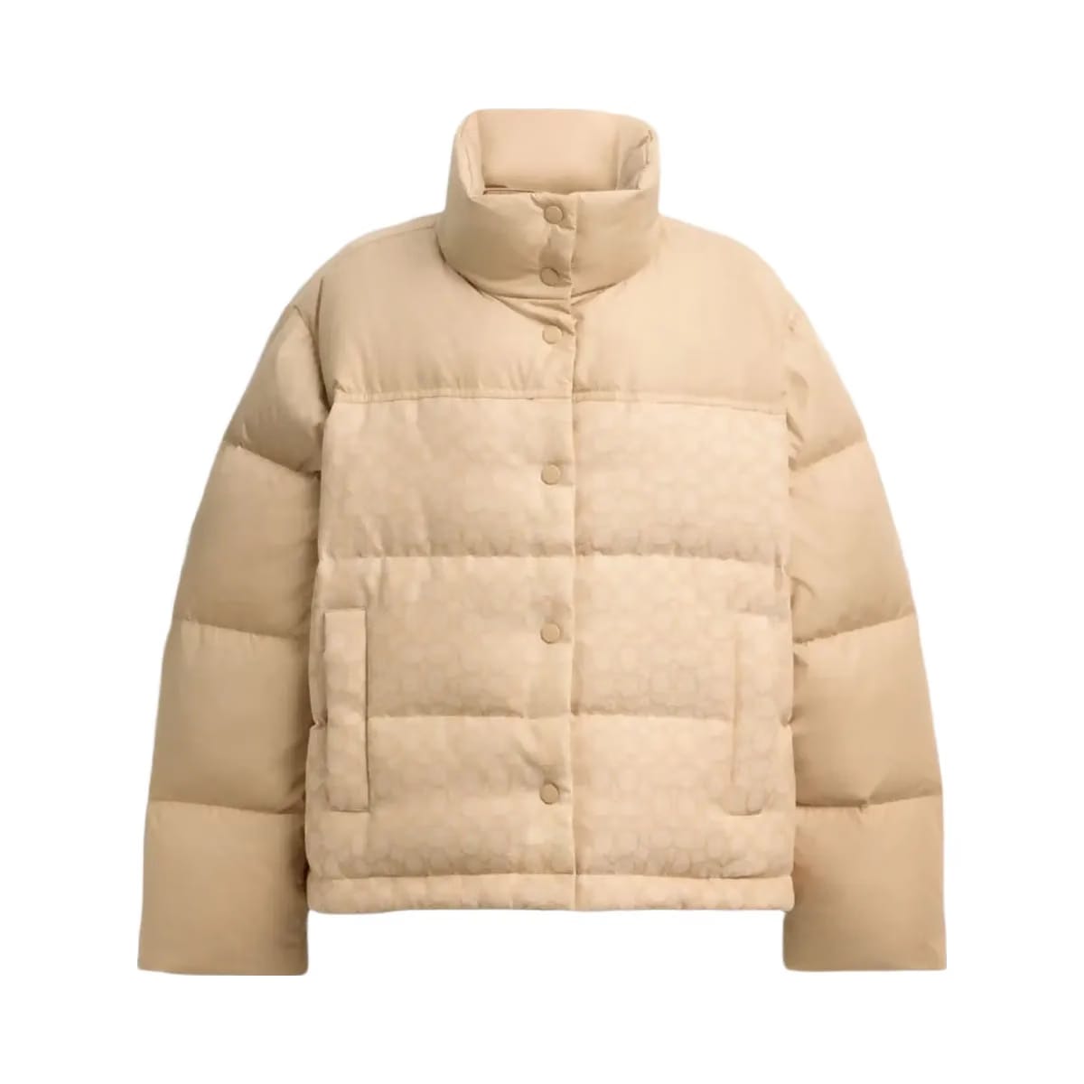 Coach Signature Down Jacket Light Khaki
