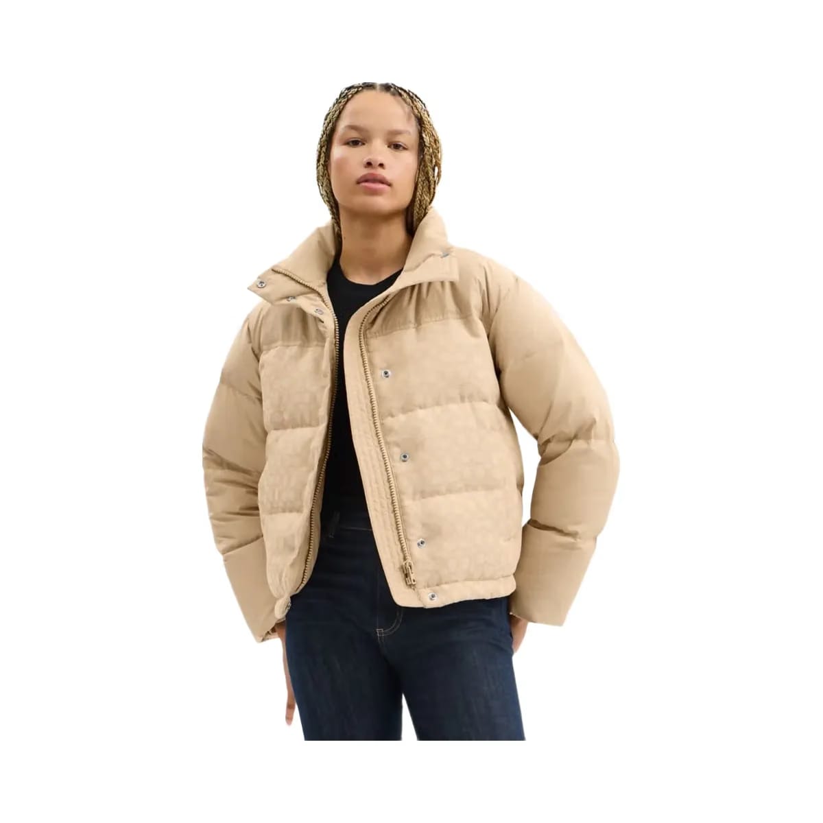 Coach Signature Down Jacket Light Khaki