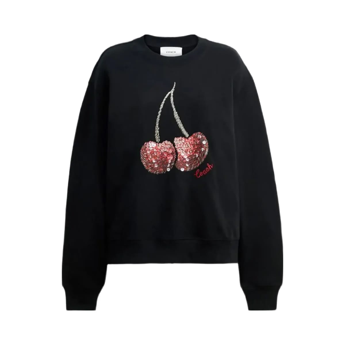 Coach Cherry Crewneck Sweatshirt Black