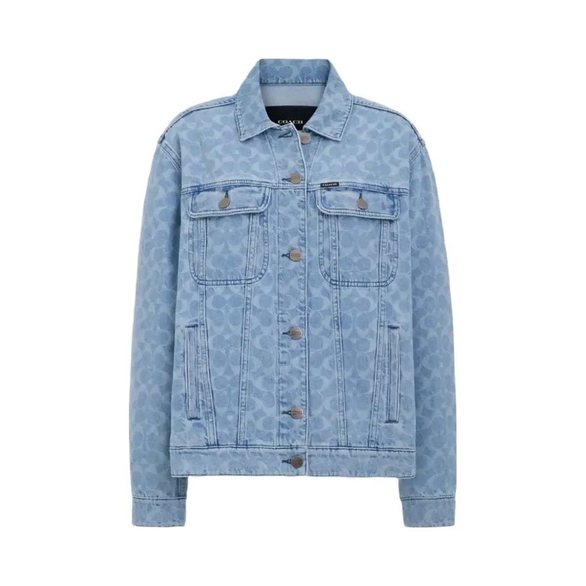 Coach Signature Denim Jacket Light Wash