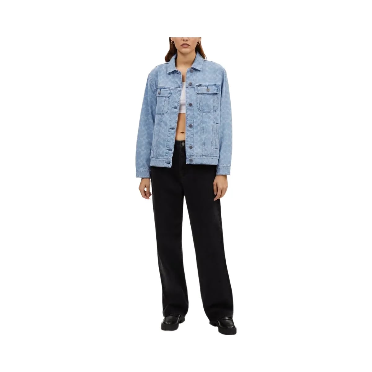 Coach Signature Denim Jacket Light Wash