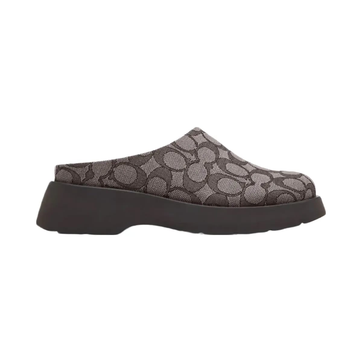 Coach Women's Link Mule In Signature Jacquard Oak Maple