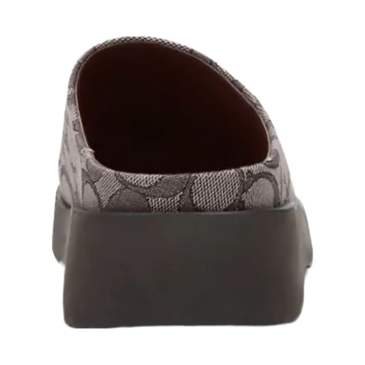 Coach Women's Link Mule In Signature Jacquard Oak Maple