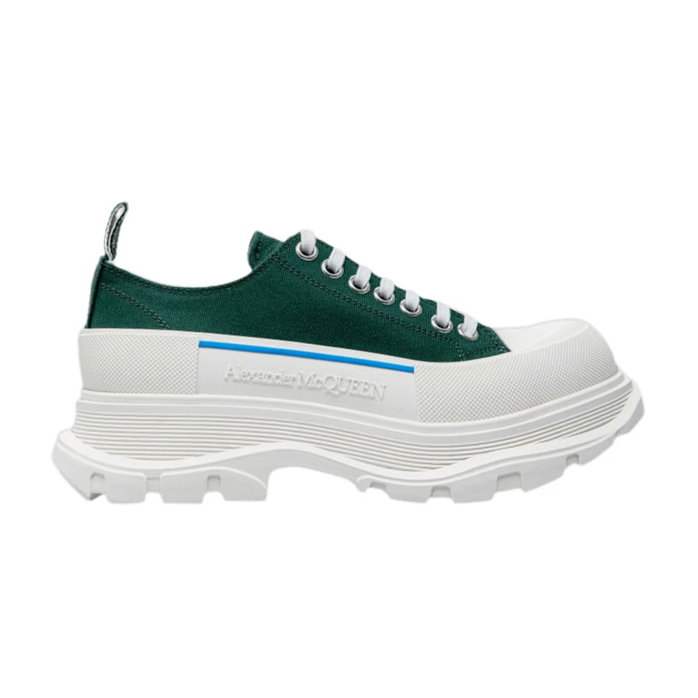 Alexander McQueen Tread Slick Lace Up Green Blue