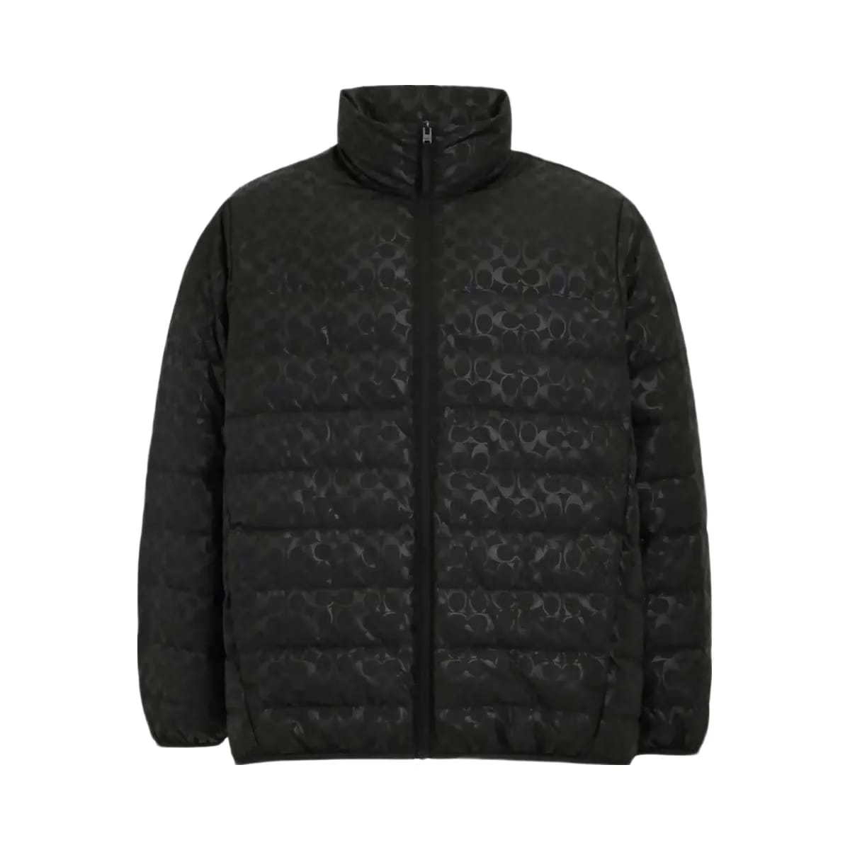 Coach Lightweight Down Jacket In Recycled Polyester Black