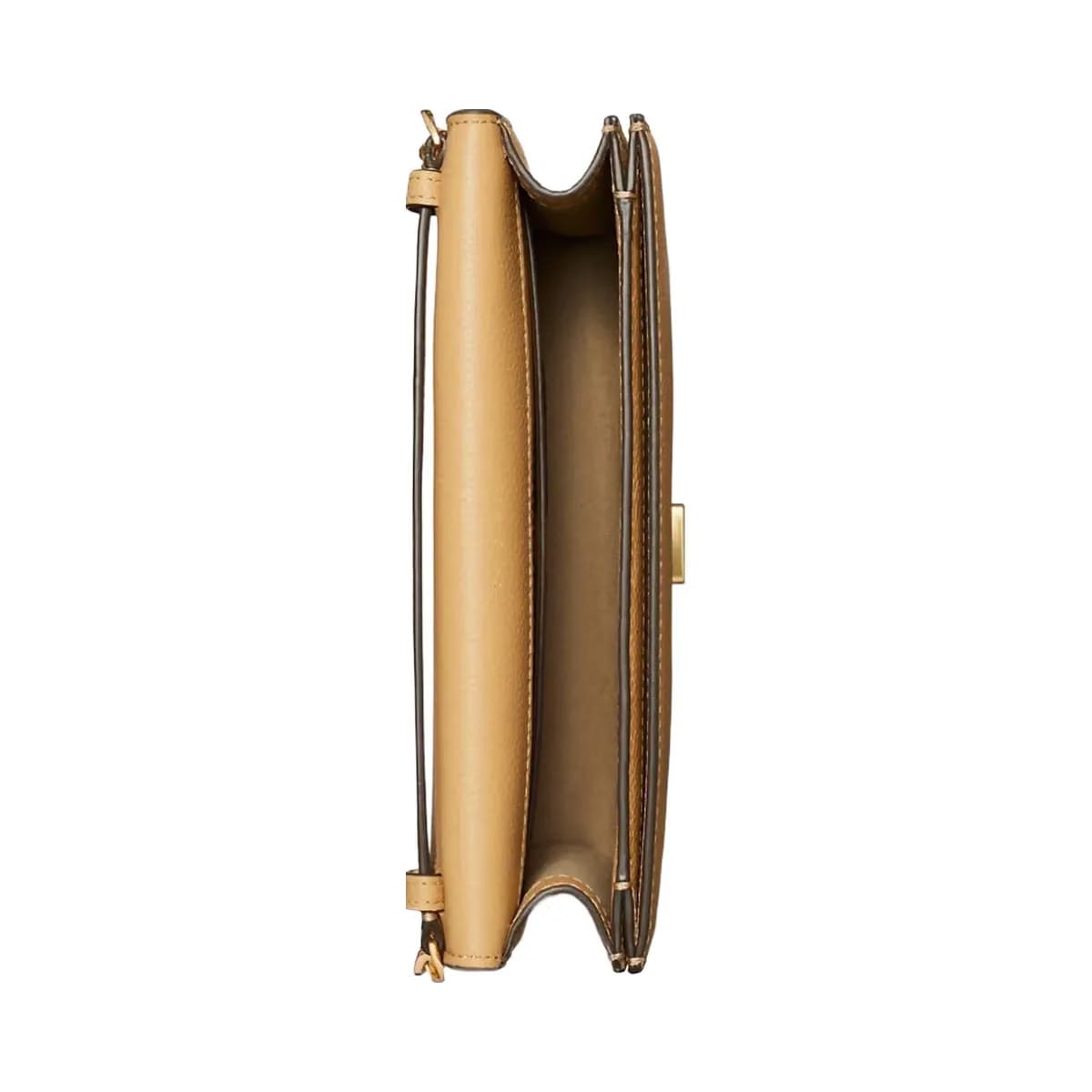 Tory Burch Pebble Envelope Chain Wallet Biscotti