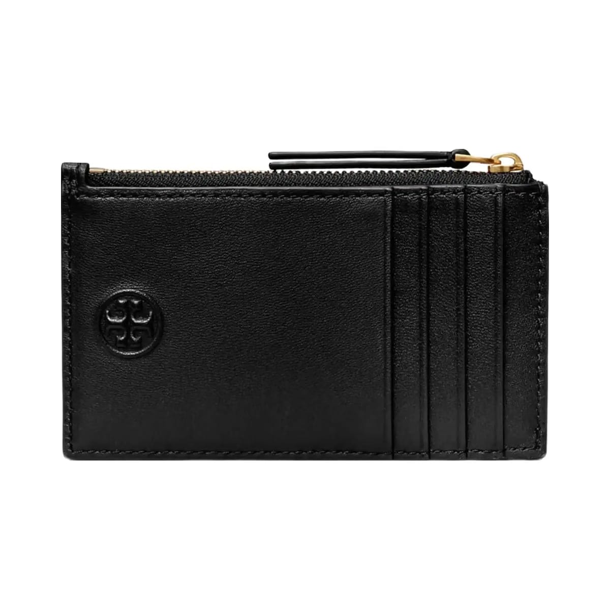 Tory Burch Fleming Zip Card Case Black
