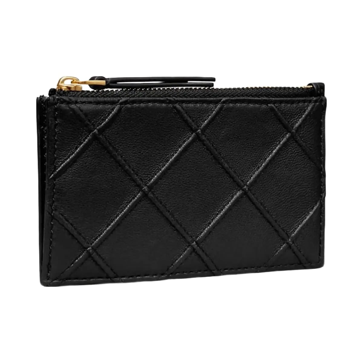 Tory Burch Fleming Zip Card Case Black