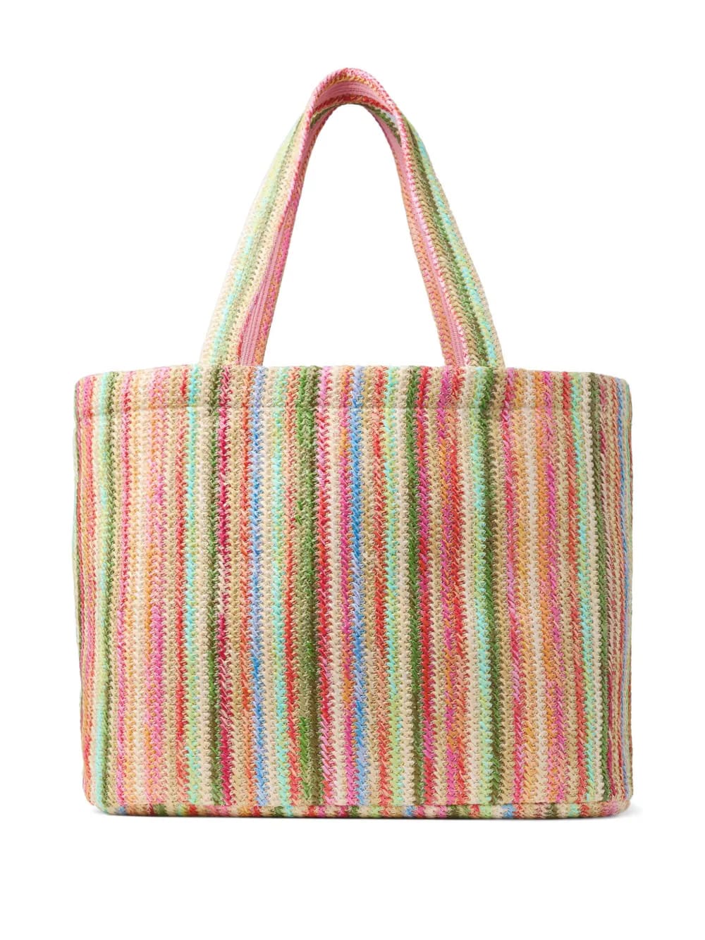 striped tote bag