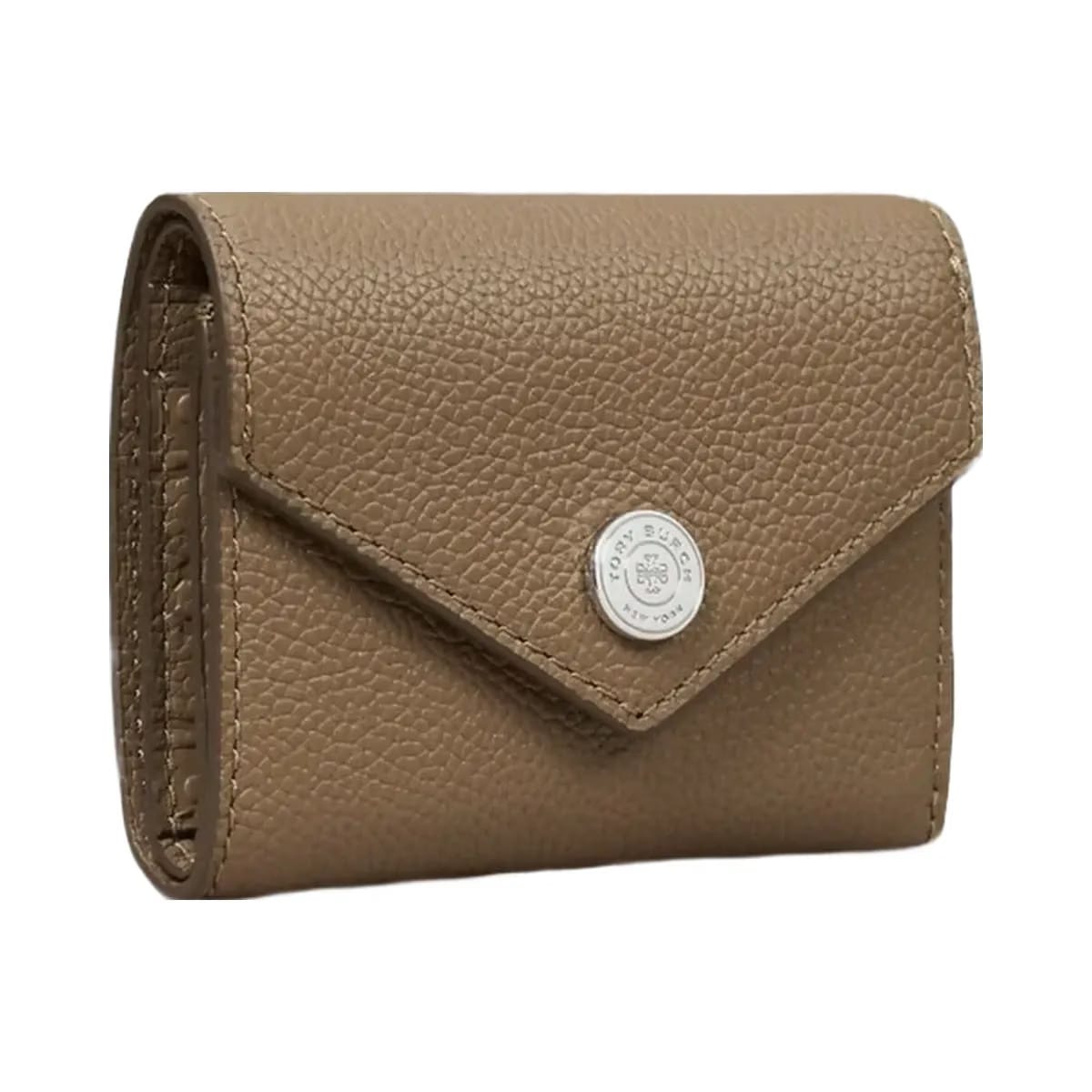 Tory Burch Small Pebble Envelope Wallet Wild Mushroom