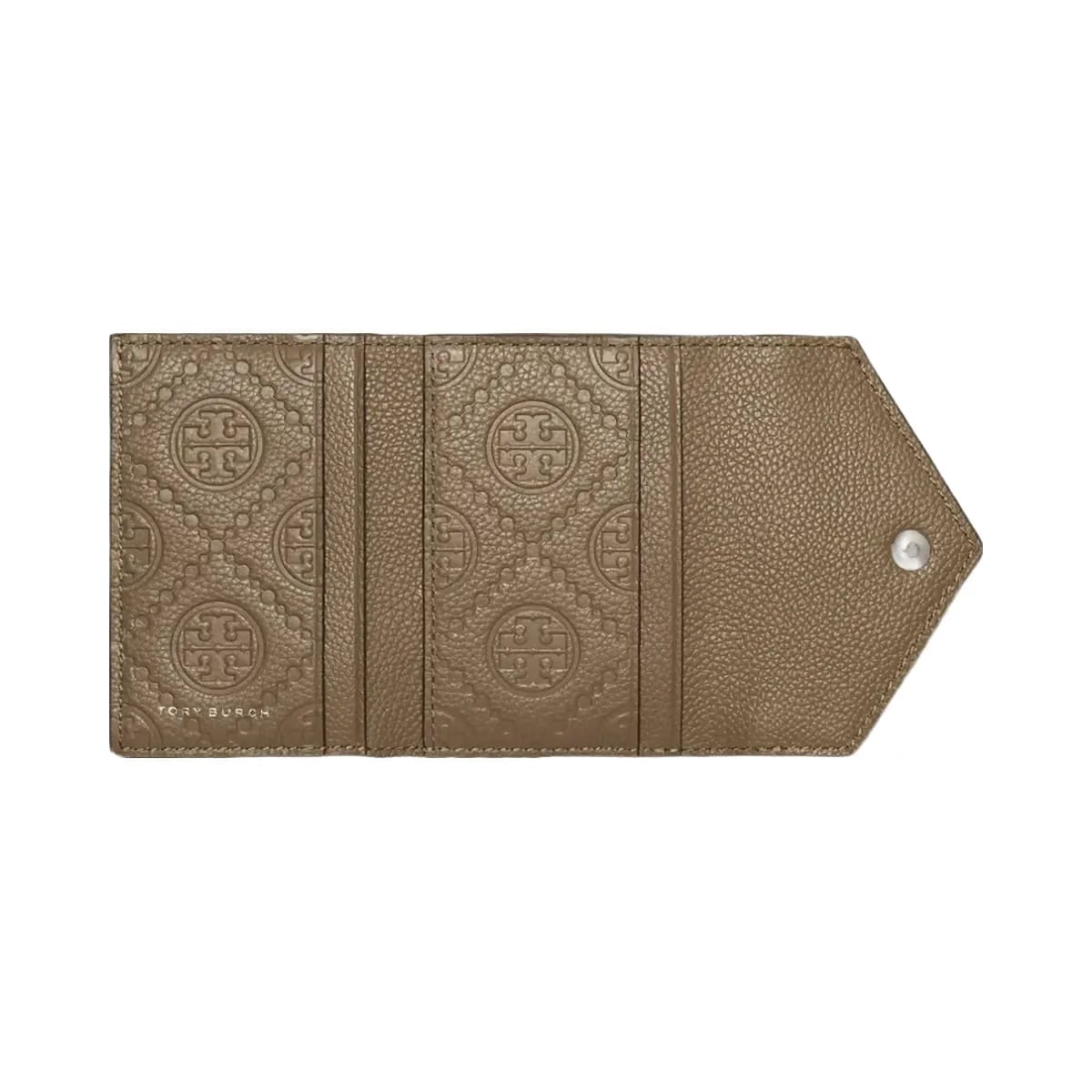 Tory Burch Small Pebble Envelope Wallet Wild Mushroom