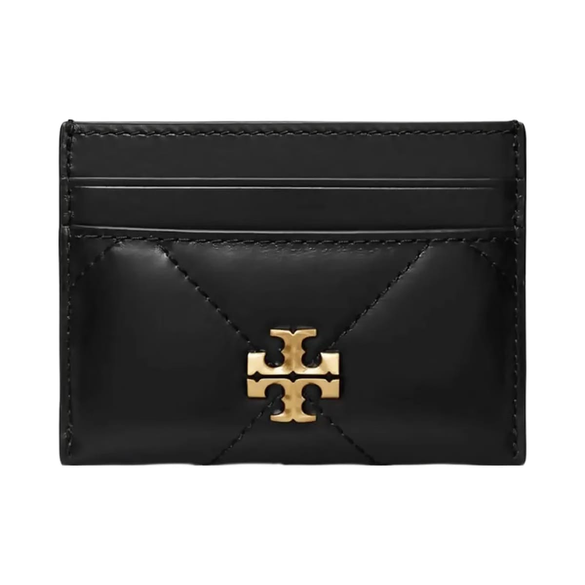 Tory Burch Kira Diamond Quilt Card Case Black