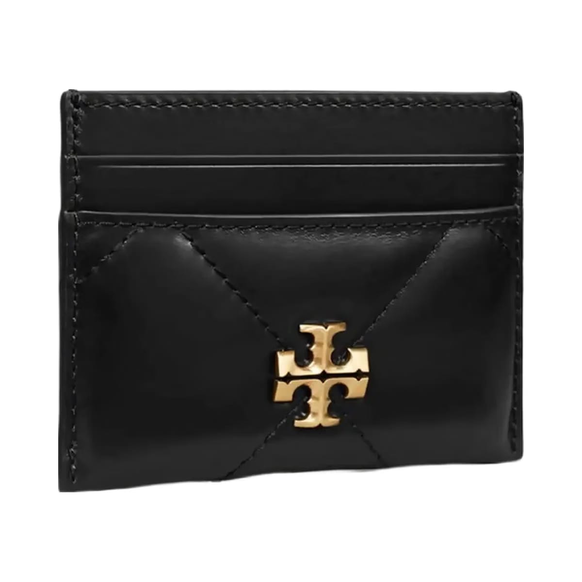 Tory Burch Kira Diamond Quilt Card Case Black