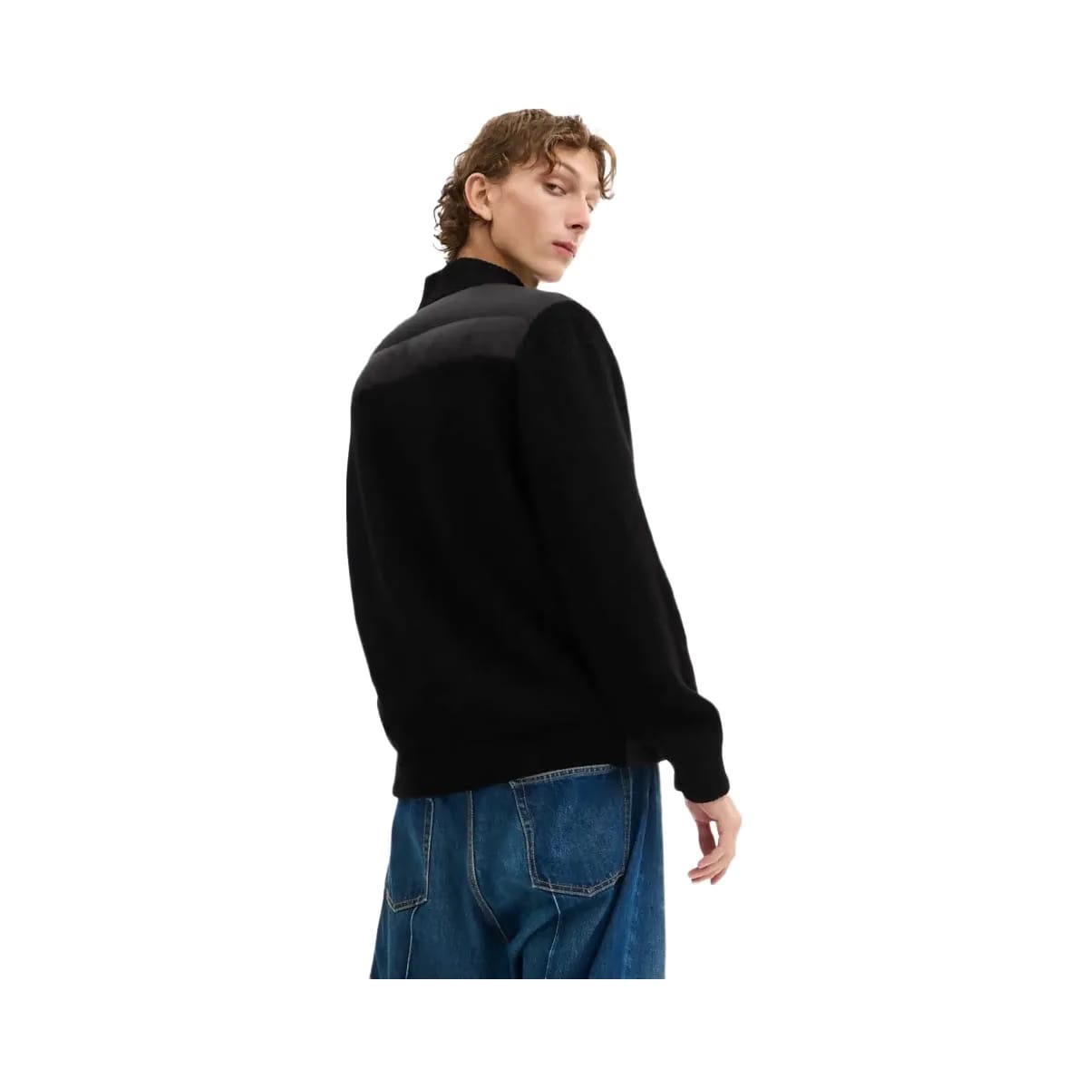 Coach Padded Cardigan Jacket In Recycled Polyester Black