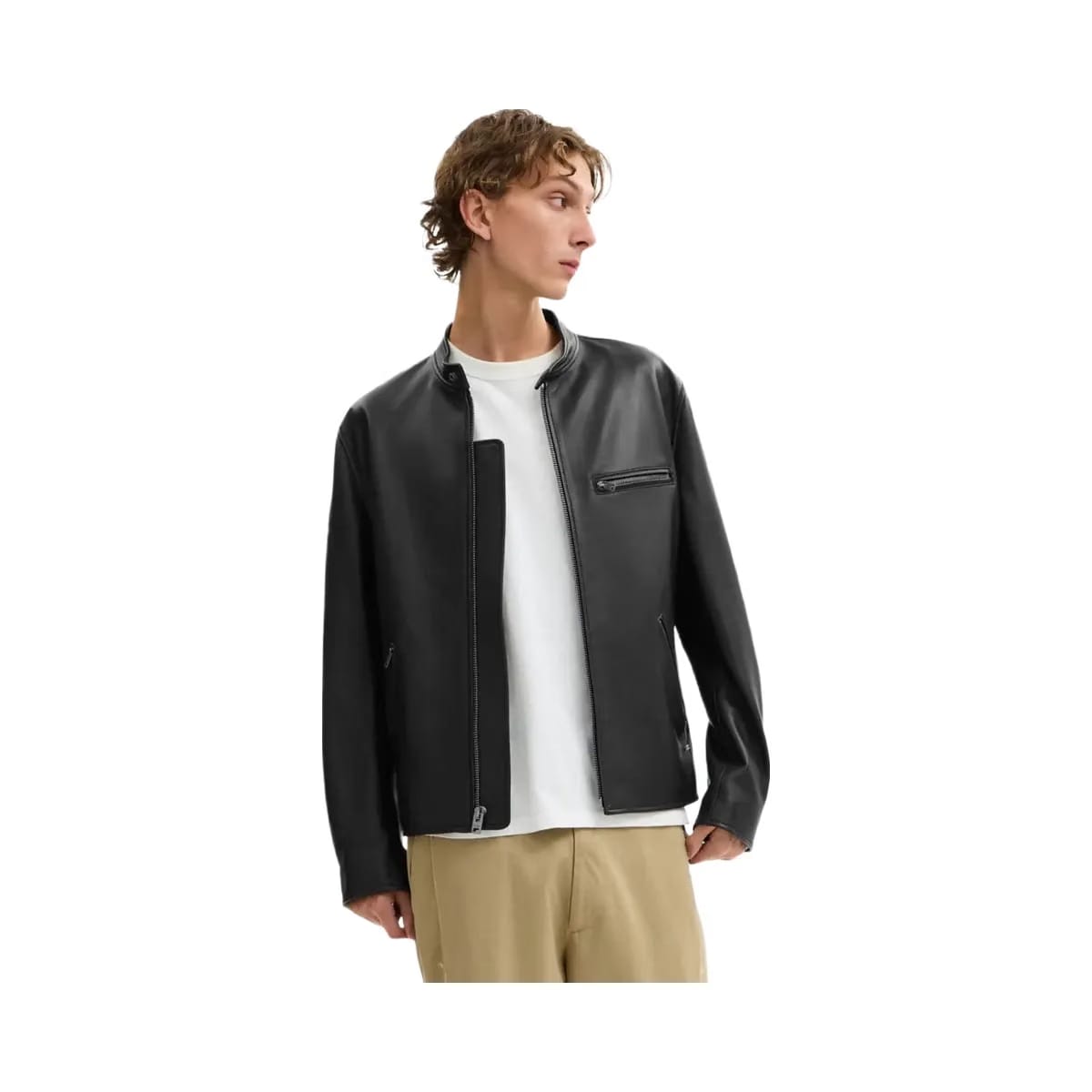 Coach Leather Racer Jacket Black