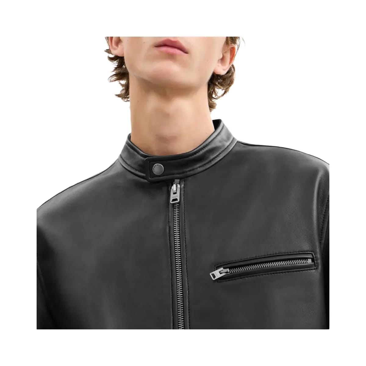 Coach Leather Racer Jacket Black