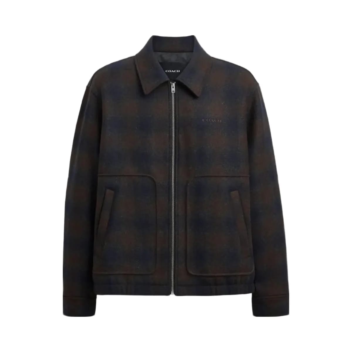 Coach Wool Short Jacket Brown