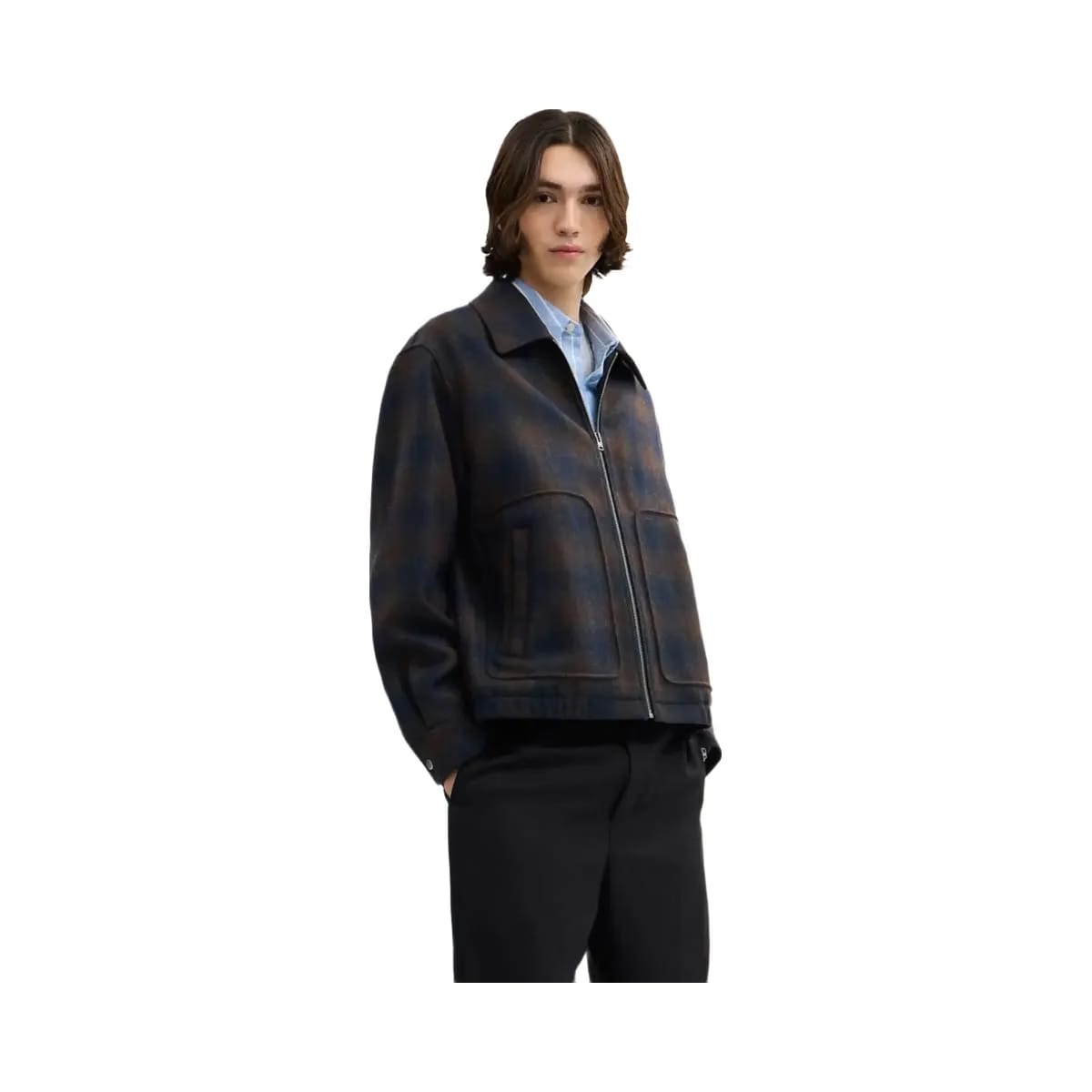 Coach Wool Short Jacket Brown