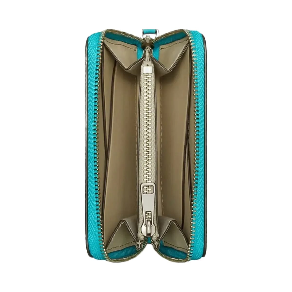 Tory Burch Medium Romy Wallet Soft Turquoise