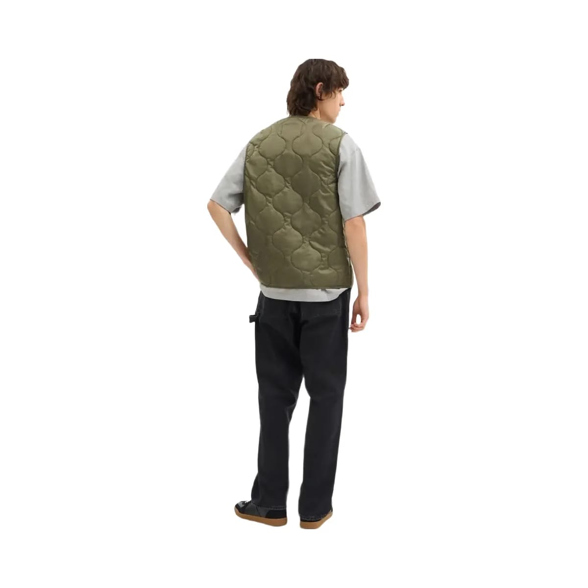 Coach Quilted Vest In Recycled Polyester Military Green