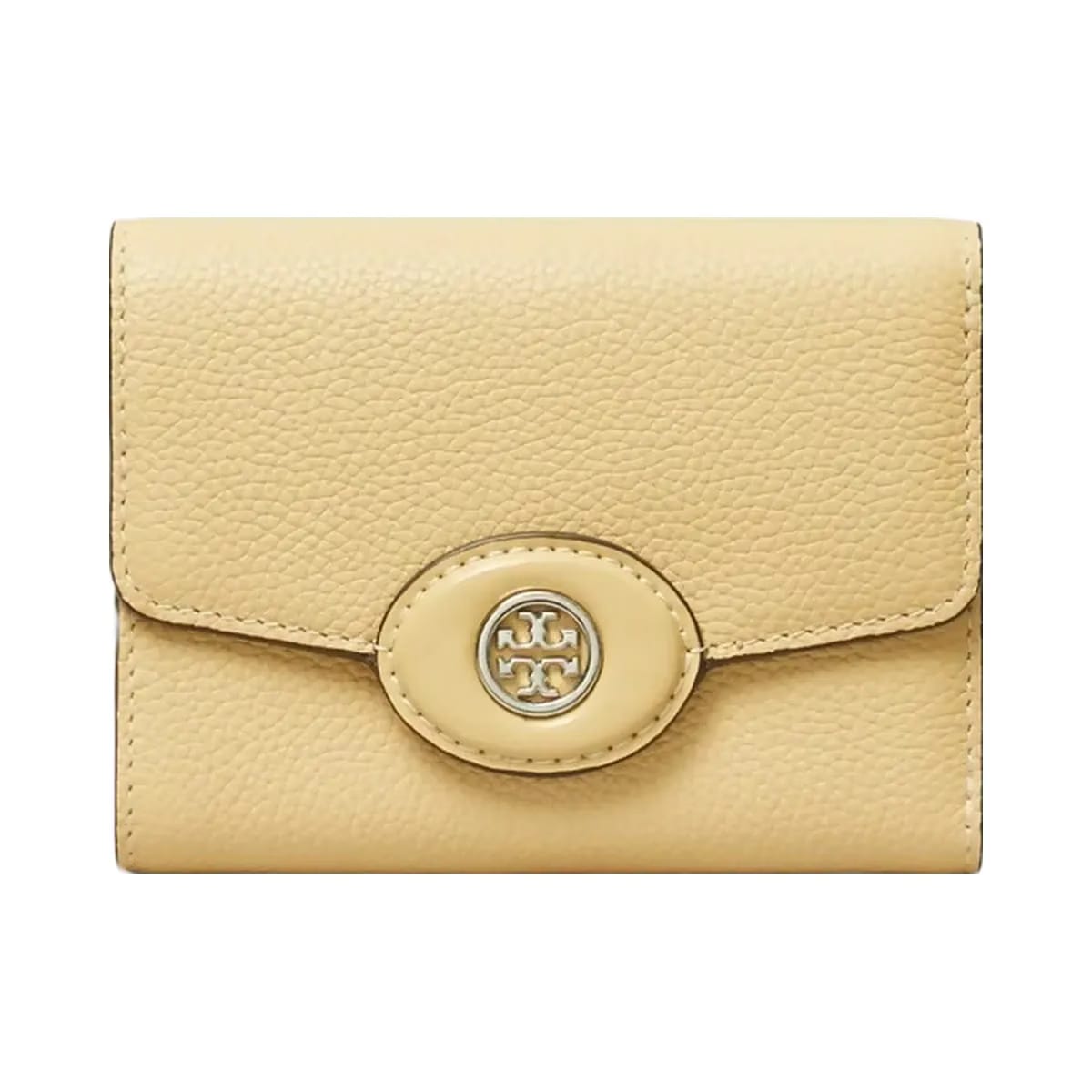 Tory Burch Small Robinson Pebbled Wallet Praline