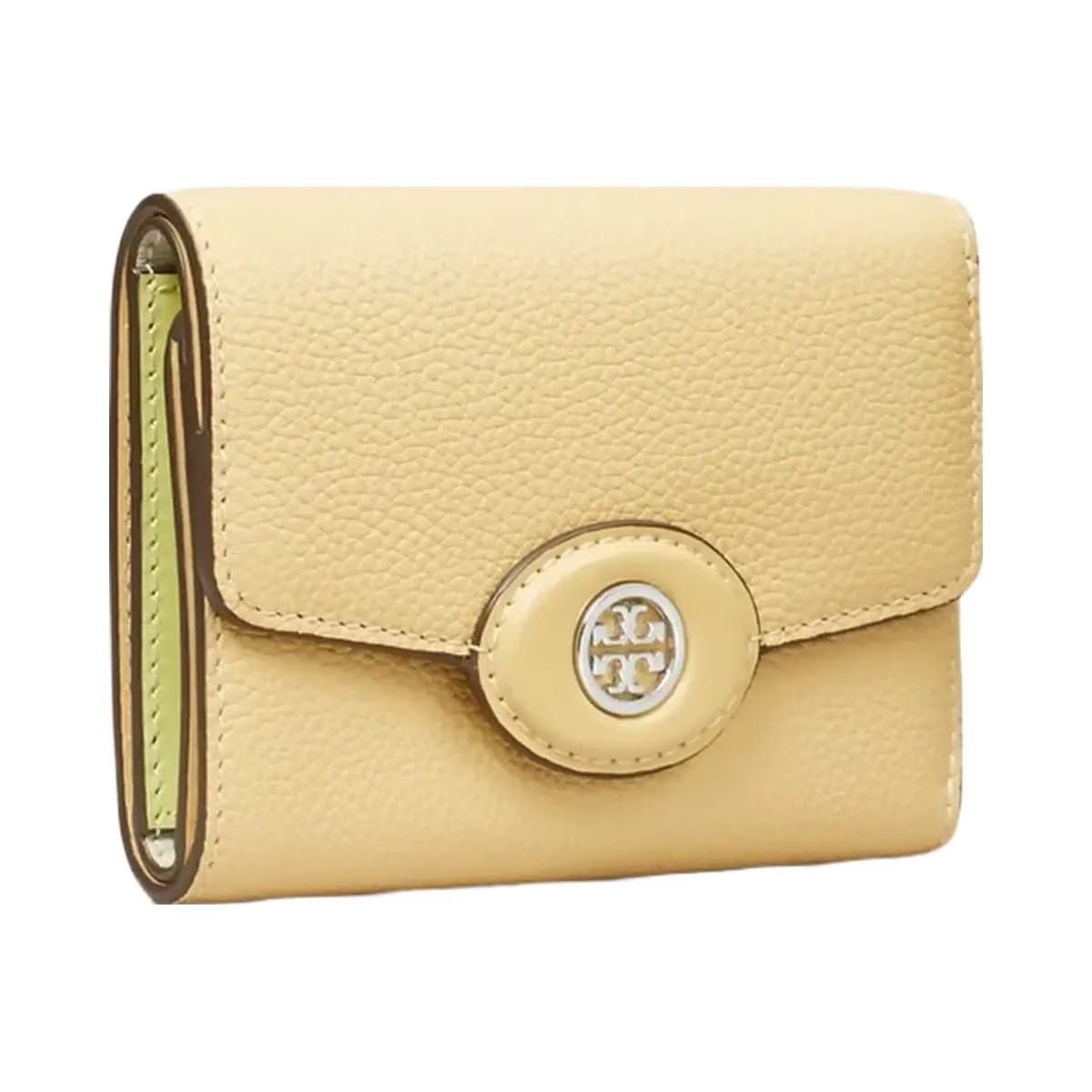 Tory Burch Small Robinson Pebbled Wallet Praline